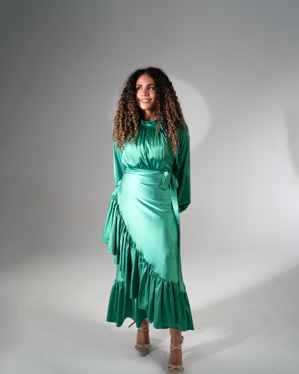 La Ropa Set in Satin