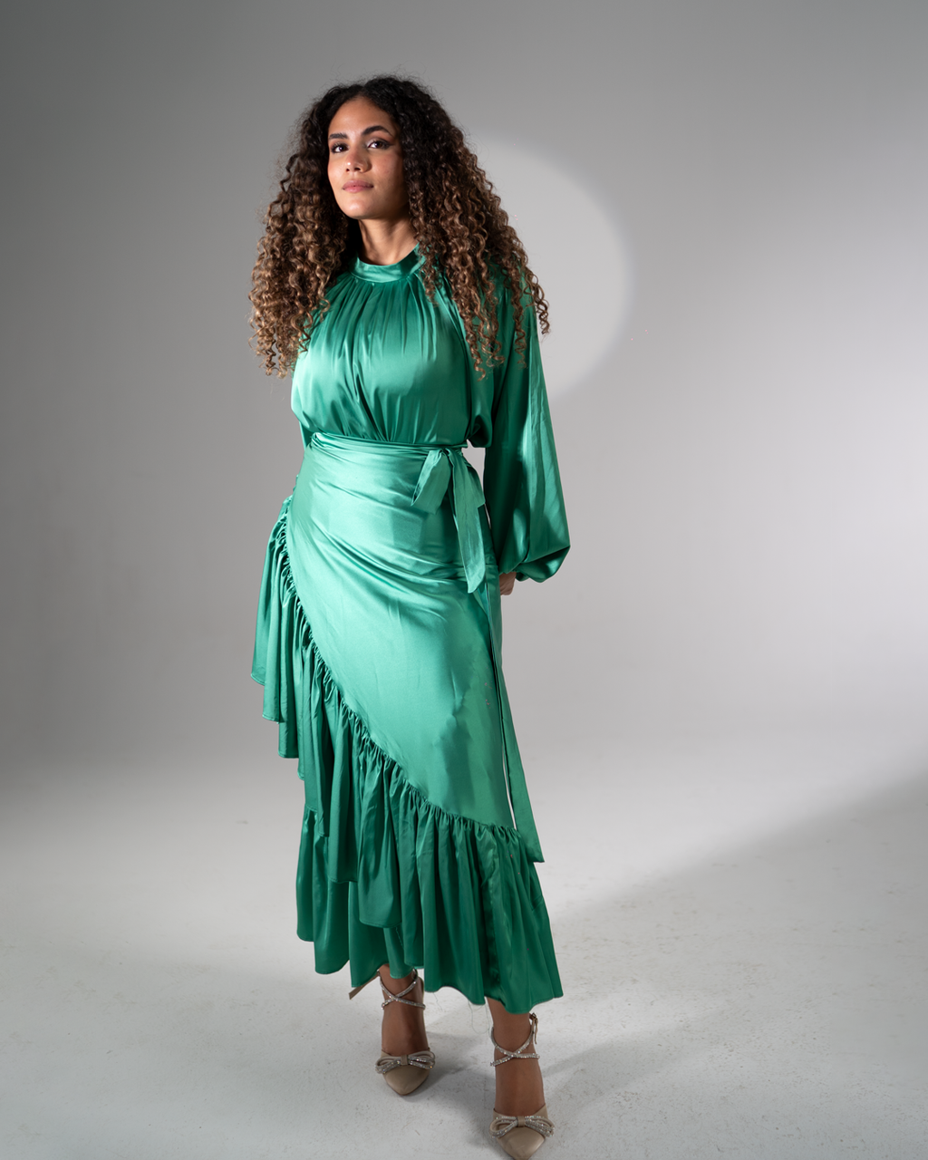 La Ropa Set in Satin